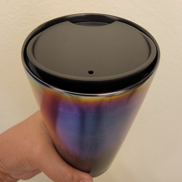 NWT Starbucks Ceramic Double Wall "Oil Slick" Tumbler - Picture 4 of 4